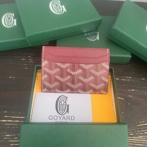 Goyard Burgundy Card Holder